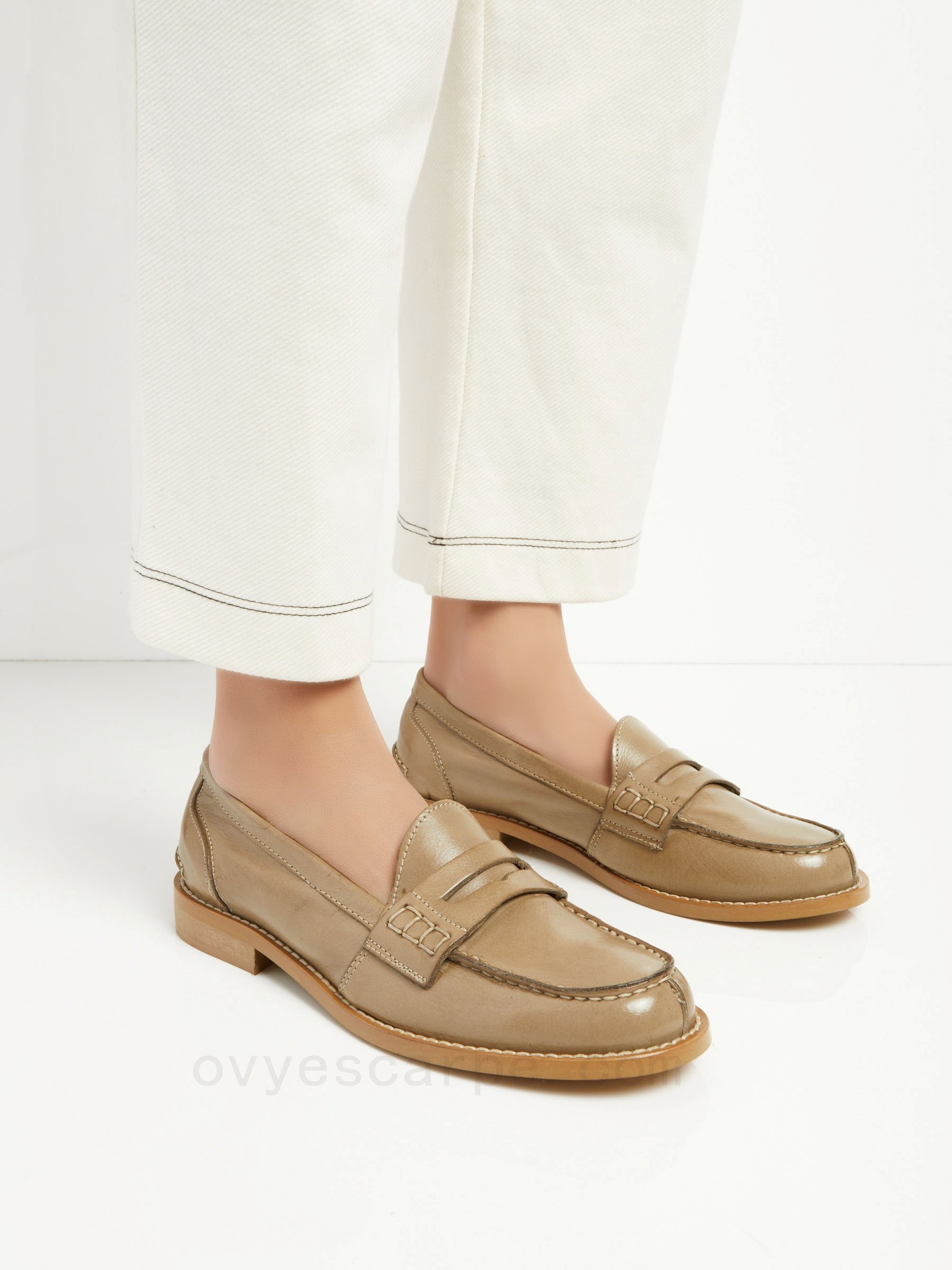 (image for) 70% Di Sconto Leather Loafer F08161027-0432 Acquista Online - Click Image to Close